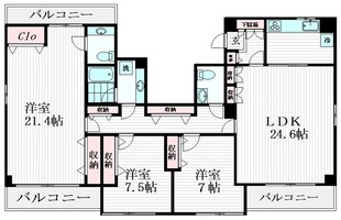 コンフォーレ船橋の物件間取画像